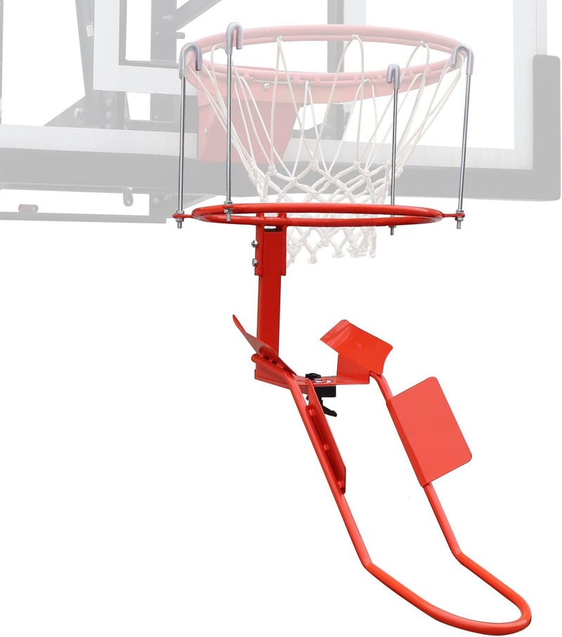 ProSlam Basketball Return Attachment, Heavy Duty Durable Steel Return System for Basketball - 180 Degree Rotatable Chute Shot Returner for 18" Rim Indoor and Outdoor【Product Patents】 - Image 1